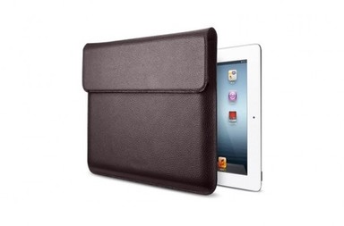 # Кожаный чехол (Футляр) SGP Sleeve Series для Apple IPAD 4/3/2 (Коричневый / Dark Brown)