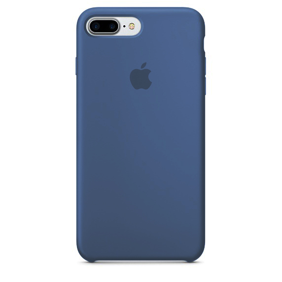 Оригінальний силіконовий чохол на Apple iPhone 7 plus / 8 plus (5.5") (very high copy) (Синій / Navy Blue)