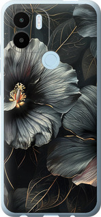 Чехол Черные цветы для Xiaomi Redmi A1 Plus