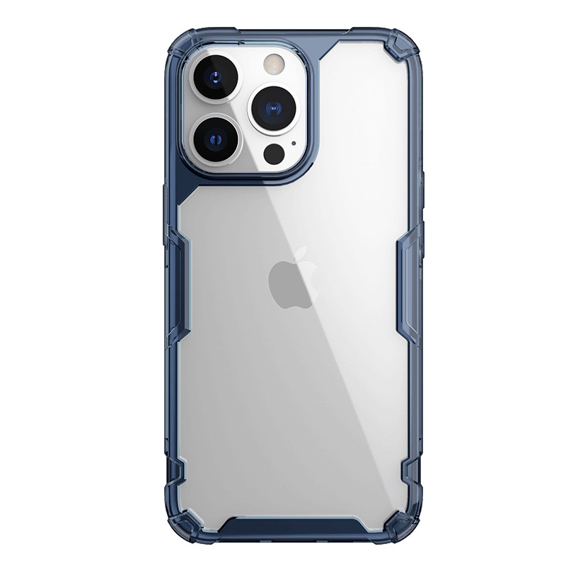 TPU чехол Nillkin Nature Pro Series для Apple iPhone 13 Pro (6.1") (Синий (прозрачный))