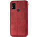 Фото Шкіряний чохол-книжка GETMAN Cubic (PU) на ZTE Blade A31 (Червоний) на vchehle.ua