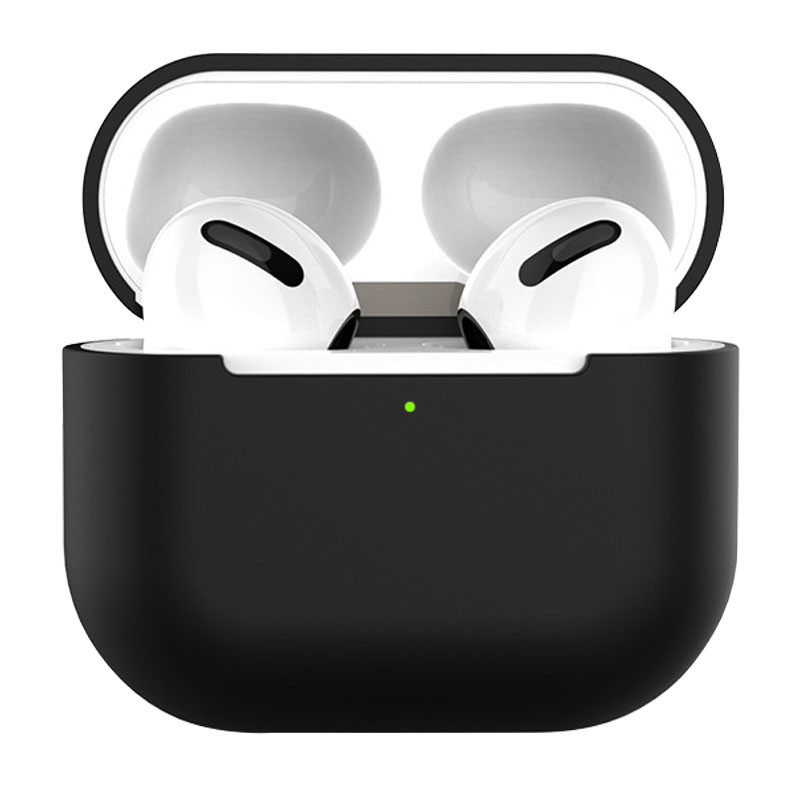 

Силиконовый футляр для наушников AirPods 3 (Черный / Black) 1213246