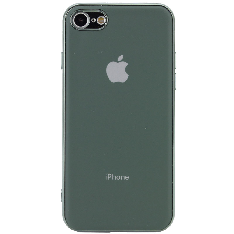 TPU чохол Matte LOGO на Apple iPhone 7 / 8 (4.7") (Зелений / Dark Green)