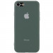 TPU чохол Matte LOGO на Apple iPhone 7 / 8 (4.7") (Зелений / Dark Green)
