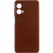 Чохол Silicone Cover Lakshmi Full Camera (AA) на Motorola Moto G24 (Коричневий / Brown)