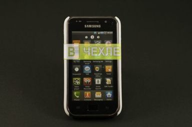 Фото Пластиковая накладка прорезиненная (белая) Epik для Galaxy S на vchehle.ua