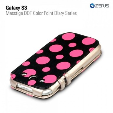 Фото Кожаный чехол Zenus Masstige Dot Color Point Diary Series для Samsung i9300 Galaxy S3 (Розовый) в магазине vchehle.ua