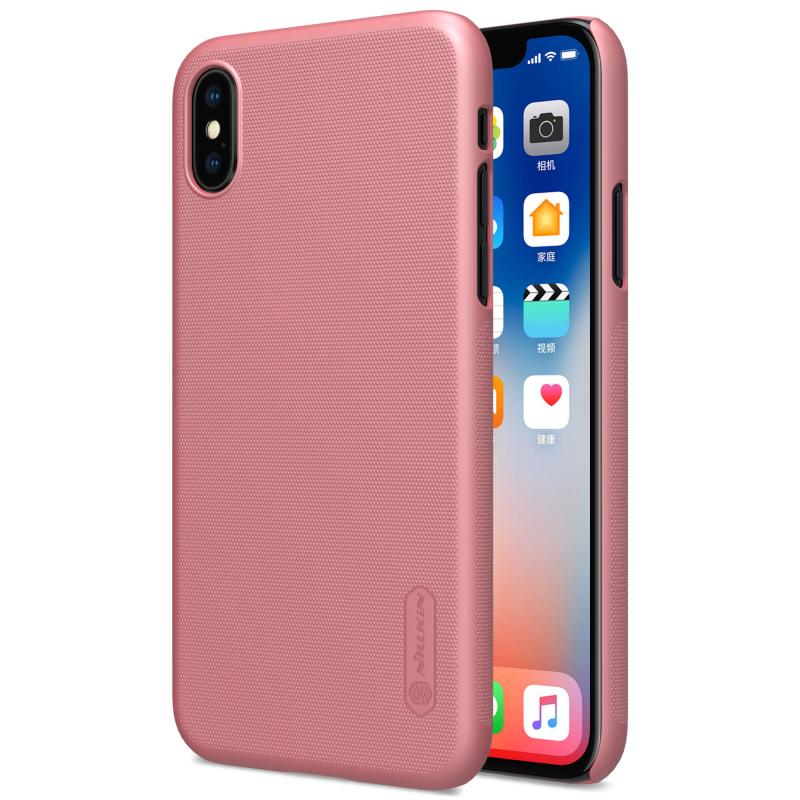 Чехол Nillkin Matte для Apple iPhone X (5.8") / XS (5.8") (Розовый / Rose Gold)