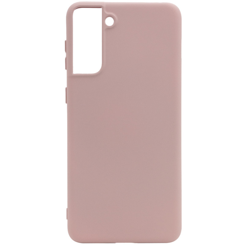 Чохол Silicone Cover Full without Logo (A) на Samsung Galaxy S21+ (Рожевий / Pink Sand)