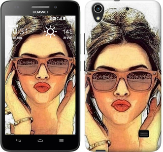 

Чехол Девушка_арт для Huawei G620S 160227