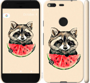 Чехол Енотик с арбузом для Google Pixel XL