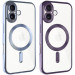 TPU чехол Fibra Chrome with Magnetic safe для Apple iPhone 16 (6.1")