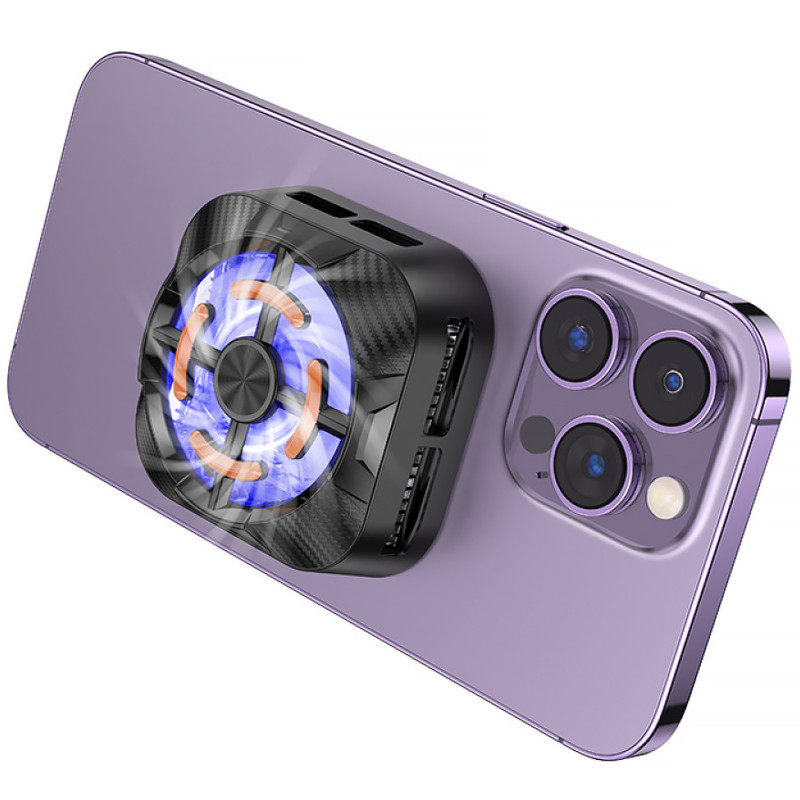 Фото Кулер для охолодження для мобільного телефону Borofone BG15 Travel magnetic (Black) в маназині vchehle.ua