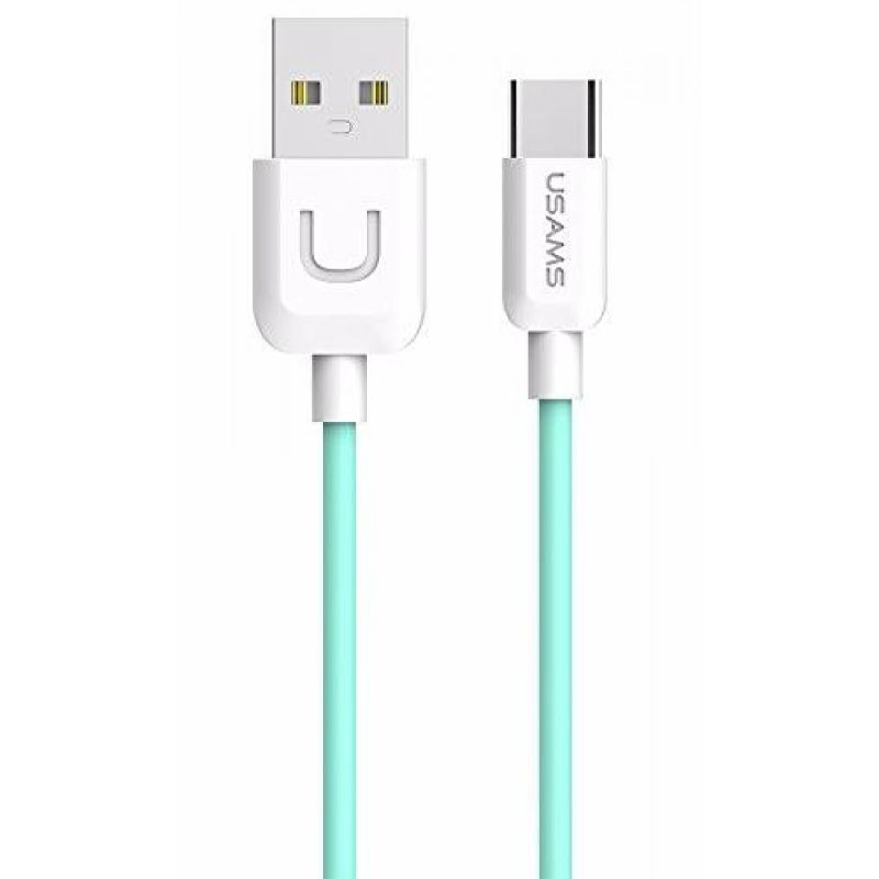 Дата кабель USAMS US-SJ099 USB to Type-C (1m) (Cyan)