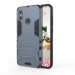#Ударопрочный чехол-подставка Transformer для Xiaomi Redmi Note 6 Pro с мощной защитой корпуса (Серый / Metal slate)