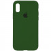 Чохол Silicone Case Full Protective (AA) на Apple iPhone XR (6.1") (Зелений / Dark Olive)