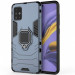 Ударопрочный чехол Transformer Ring for Magnet для Samsung Galaxy A71 (Серый / Metal slate)