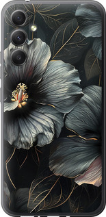 Чохол Чорні квіти на Samsung Galaxy A34 A346E