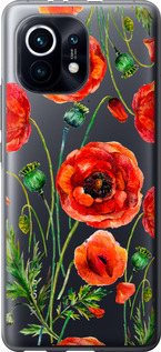 

Чехол Нарисованные маки для Xiaomi Mi 11 1633760