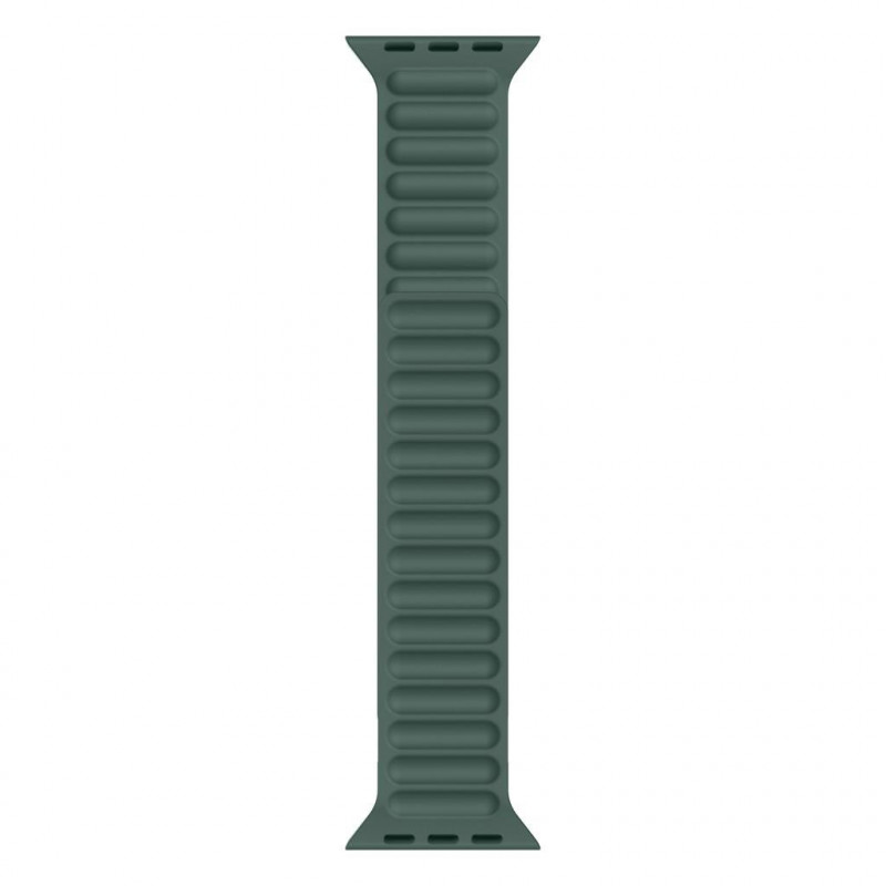 Фото Уценка Силиконовый ремешок Ripple для Apple Watch 38/40mm (Дефект упаковки / Зелений / Pine green) в маназині vchehle.ua