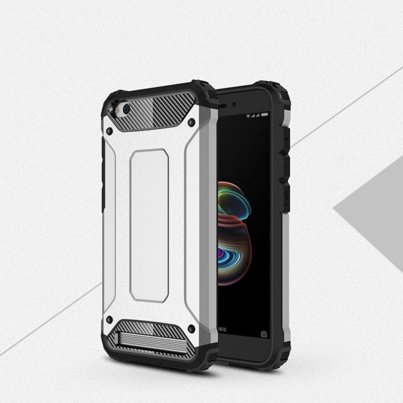 

Броньований протиударний TPU+PC чохол Immortal на Xiaomi Redmi 5A (Срібний) 475663
