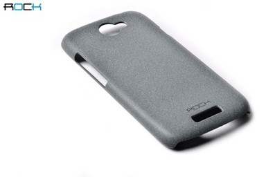 # Пластиковая накладка ROCK Quicksand series для HTC One S (Серый / Light Grey)