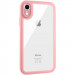 TPU чохол Transparent + Colour 1,5mm на Apple iPhone XR (6.1") (Pink)