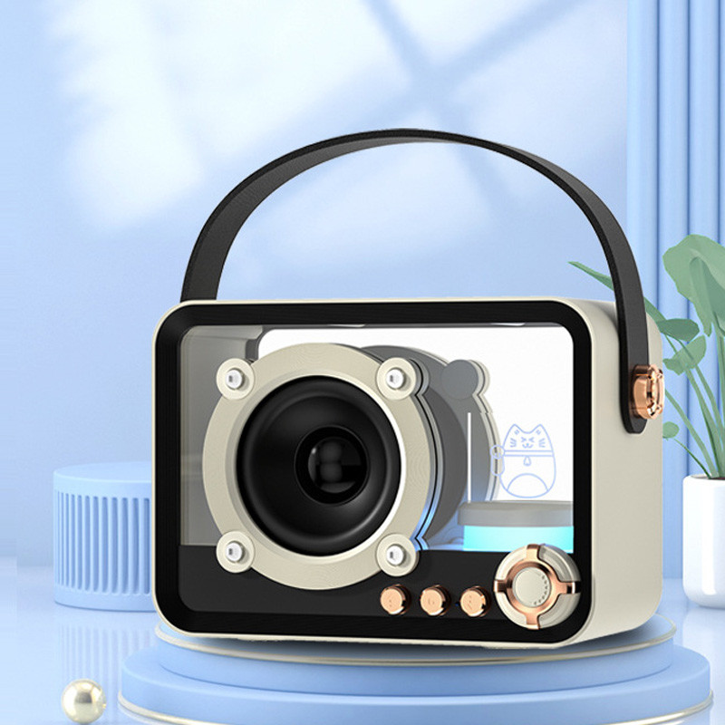 Фото Bluetooth колонка QD05 Retro Style (Biege) на vchehle.ua