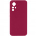 Чохол Silicone Cover Lakshmi Full Camera (AA) на Xiaomi Redmi Note 12S (Бордовый / Marsala)
