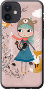 Чехол Синеволосая девочка для iPhone 12 Mini