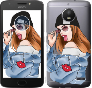 

Чехол Девушка v3 для Motorola Moto E4 843232