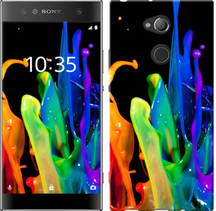 

Чехол брызги краски для Sony Xperia XA2 H4113 659369