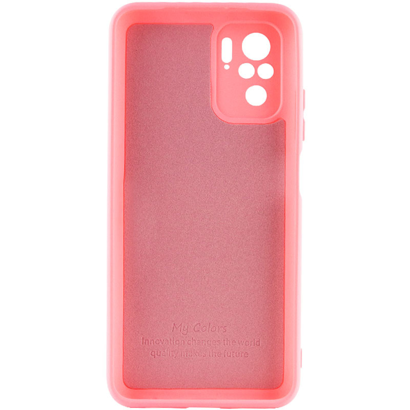 Фото Чехол Silicone Cover Full Camera without Logo (A) для Xiaomi Redmi Note 10 / Note 10s (Розовый / Pink) на vchehle.ua