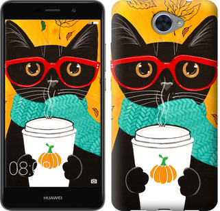 

Чехол Осенний кот для Huawei Y7 2017 639859