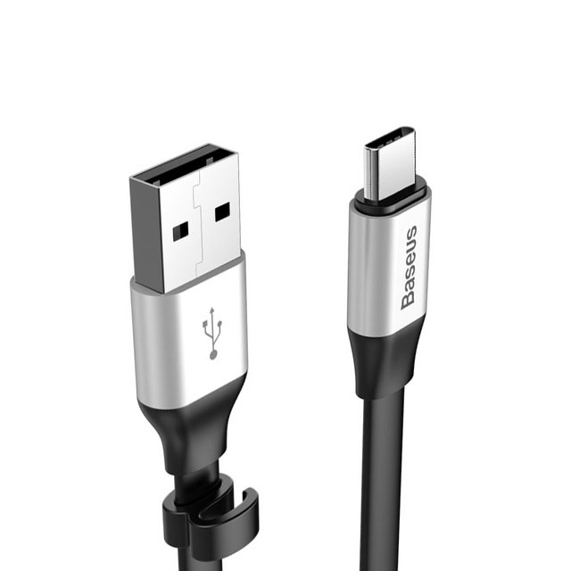 

Дата кабель Baseus Nimble Portable USB to Type-C 3A (23см) (Срібний) 555751