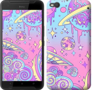 Чехол Розовая галактика для HTC One X9