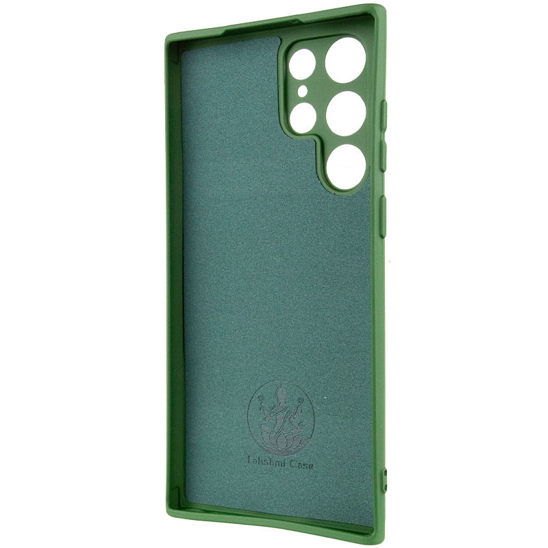 Чохол Silicone Cover Lakshmi Full Camera (A) на Samsung Galaxy S24 Ultra (Зелений / Dark green) в магазині vchehle.ua