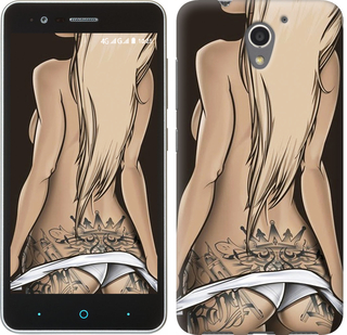

Чохол Дівчина з татуюванням на ZTE A510 644554