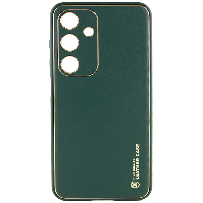 Кожаный чехол Xshield для Samsung Galaxy A34 5G (Зеленый / Army green)