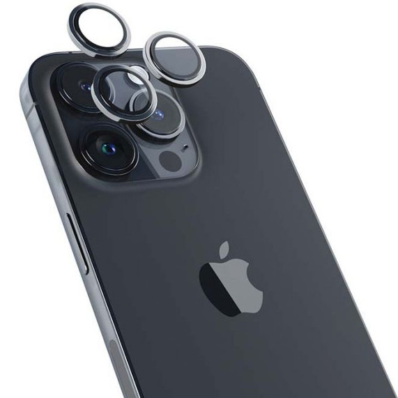 Фото Захисне скло Metal Classic на камеру (в упак.) на Apple iPhone 12 Pro / 11 Pro / 11 Pro Max (Темно-сірий / Graphite) на vchehle.ua