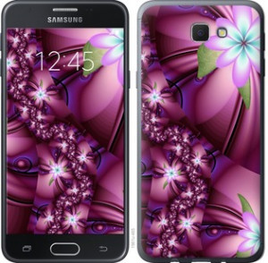 Чехол Цветочная мозаика для Samsung Galaxy J7 Prime
