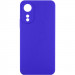 Чехол TPU GETMAN Liquid Silk Full Camera для Oppo A78 4G (Синий / Iris)