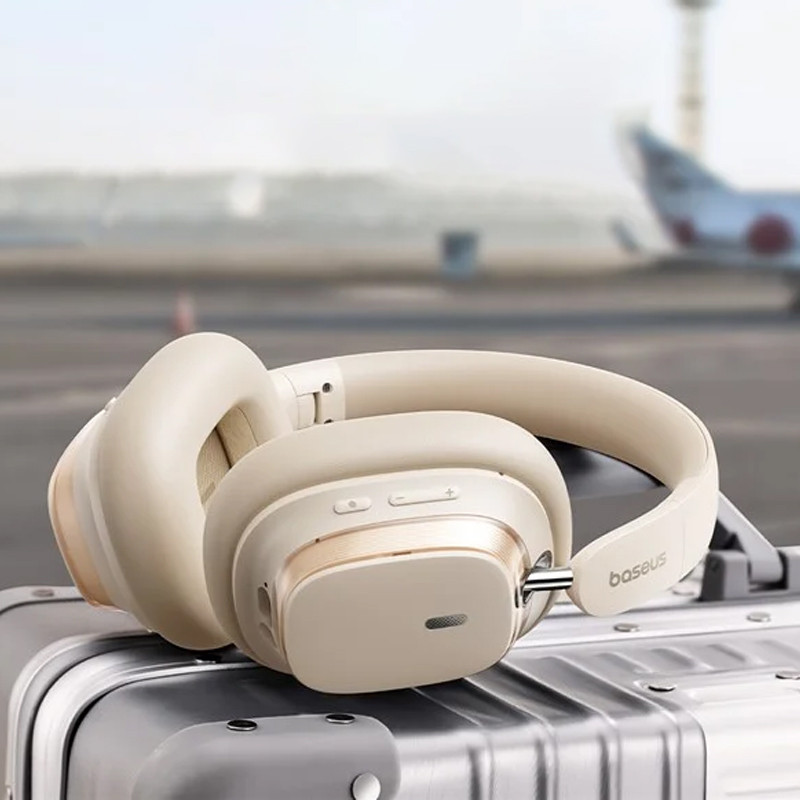 Фото Накладные беспроводные наушники Baseus Bowie H1s Noise-Cancellation (A00075301) (Stellar White) на vchehle.ua