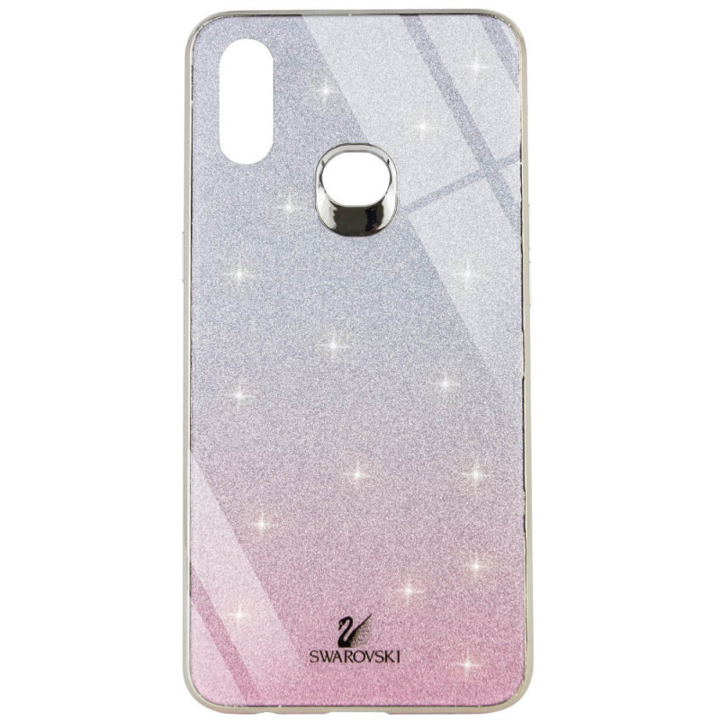 

TPU+Glass чехол Swarovski для Samsung Galaxy A10s (Рожевий) 784962