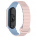 Фото Ремінець Dual-color Magnetic для Xiaomi Mi Band 7/6/5/4/3 (Light Pink / Lilac Blue) на vchehle.ua