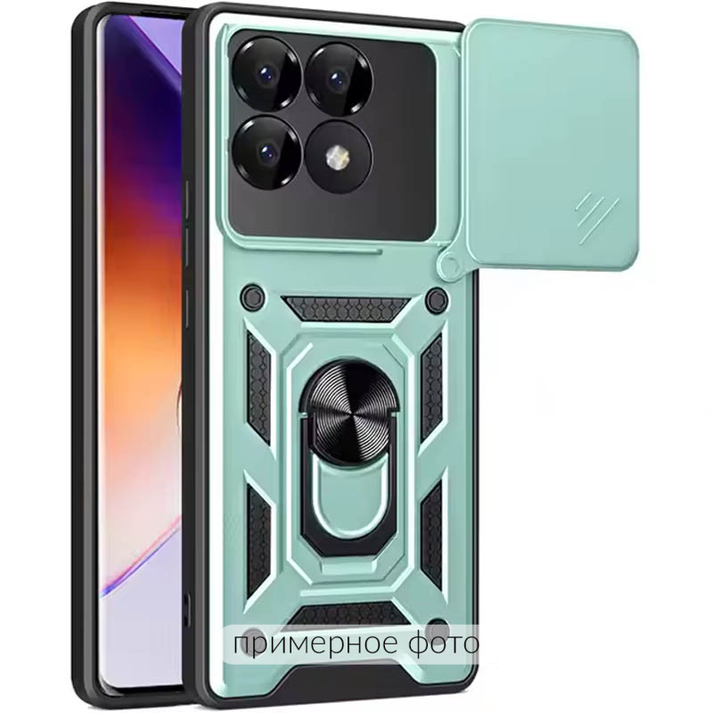 Ударопрочный чехол Camshield Serge Ring для Xiaomi Poco F7 Pro (Зеленый)