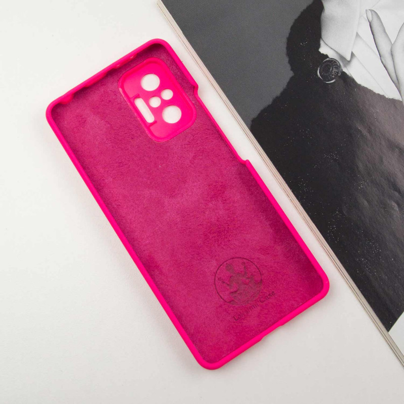 Фото Чехол Silicone Cover Lakshmi Full Camera (AAA) with Logo для Xiaomi Redmi Note 10 Pro / 10 Pro Max (Розовый / Barbie pink) на vchehle.ua