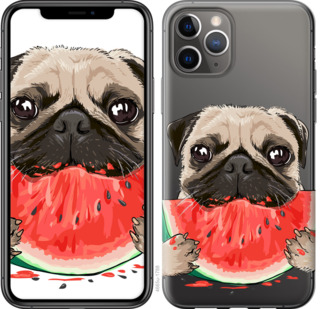 

Чехол Мопс и арбуз для iPhone 11 Pro 843361