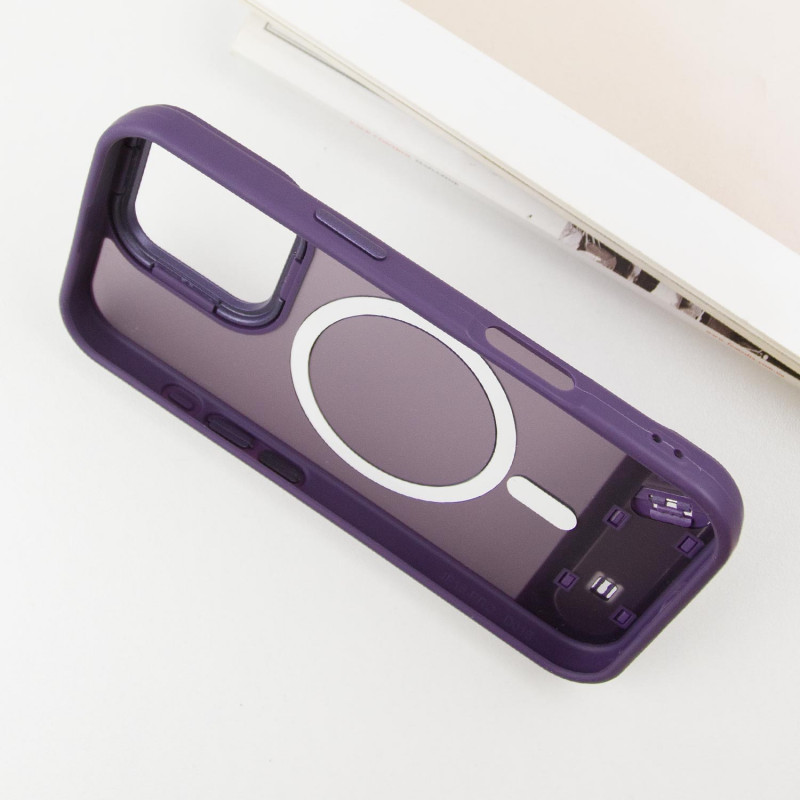TPU+PC чехол Stand case для Apple iPhone 16 Pro Max (6.9") (Purple) в магазине vchehle.ua