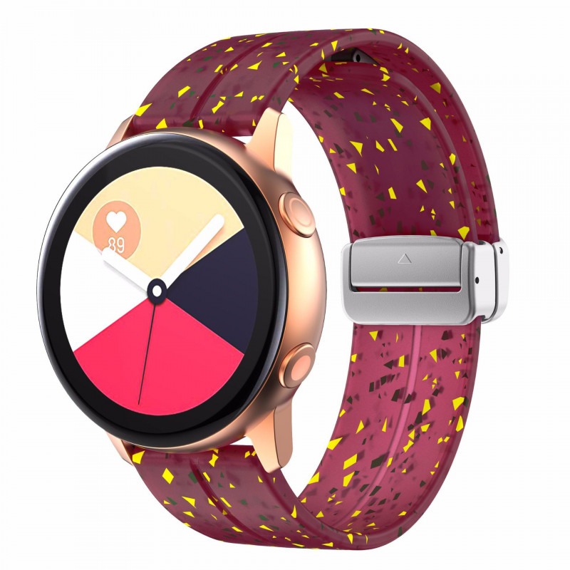 Силіконовий ремінець Splash для Smart Watch 20mm (Plum)